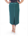 Plus Size Linear Front-Pleat Skirt in Teal – Lady Fancy wholesale size pack