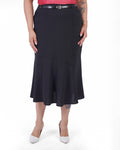 Plus Size Button-Detail Flared Skirt in Black – Lady Fancy wholesale size pack